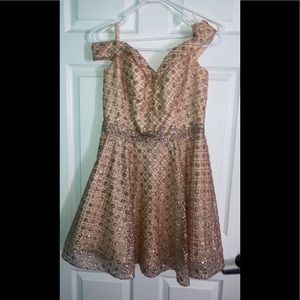 Macy’s Gold Glitter Dress